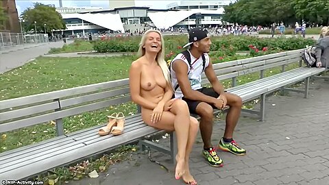 Blonde Teen 18+ Paris Naked On Public Streets